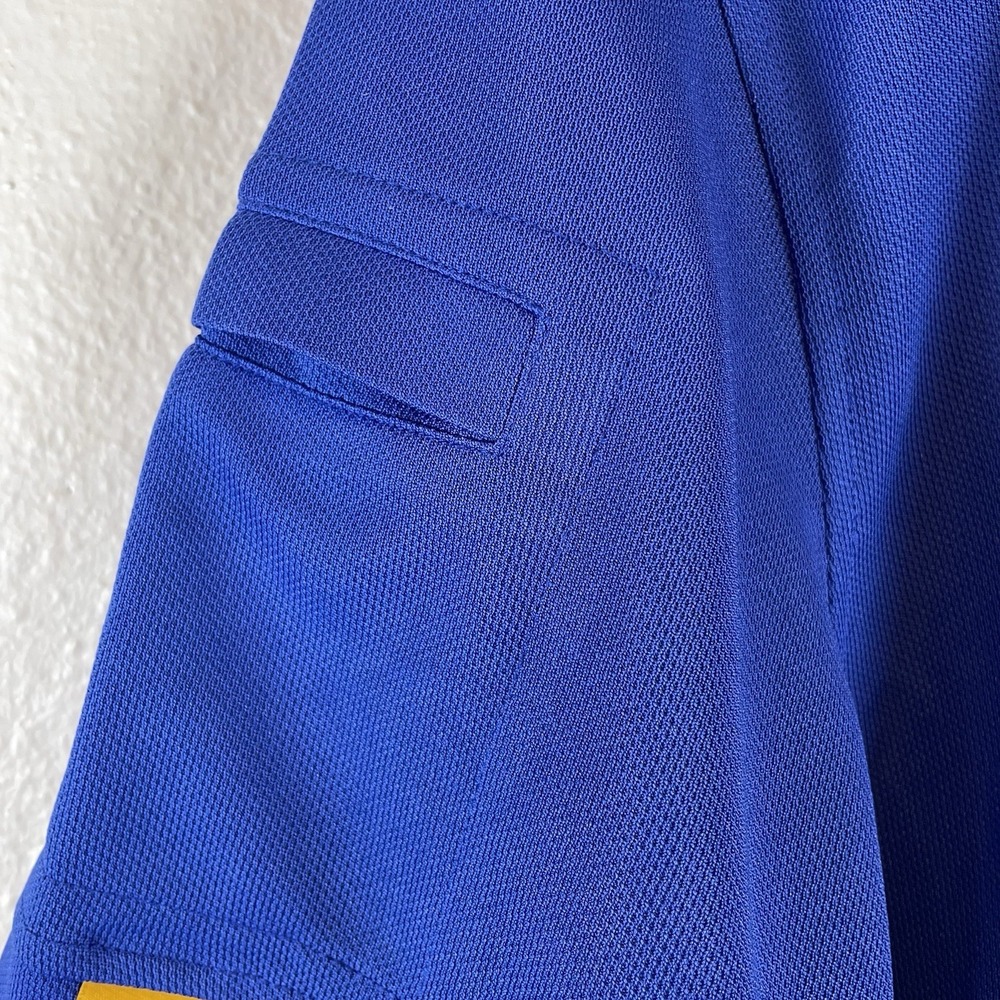 V Valanch Men's Size Large Blue Polo Shirt NWT Moisture Control‎ Short Sleeve - Picture 4 of 12